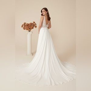Justin Alexander 88232 Demi Bridal Wedding Gown Dress A-Line Retail: $2,195